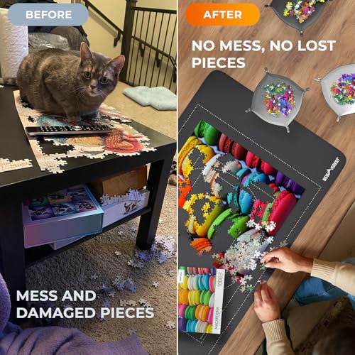 The Original Newverest Jigsaw Puzzle Mat Roll Up, Saver - Image 7