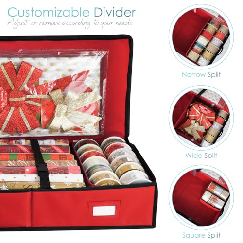 Hearth & Harbor Wrapping Paper Storage Container | Home Organization - Image 8