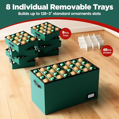 Christmas Ornament Storage Box, Ornament Organizer Storage - Image 8