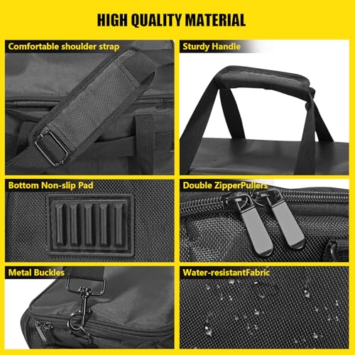 DJ Cable File Bag DJ Cable Organizer Bag Gig Bag with 6 - Image 7
