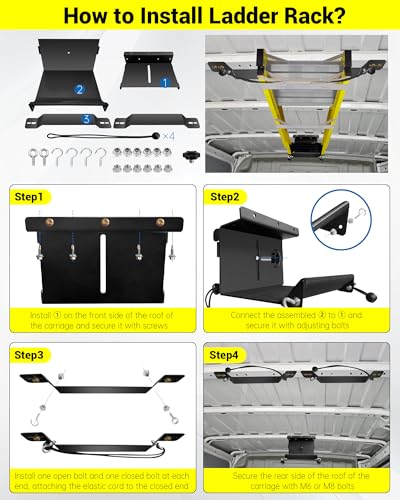 Universal Van Interior Ladder Storage Holder | Garage Storage - Image 7