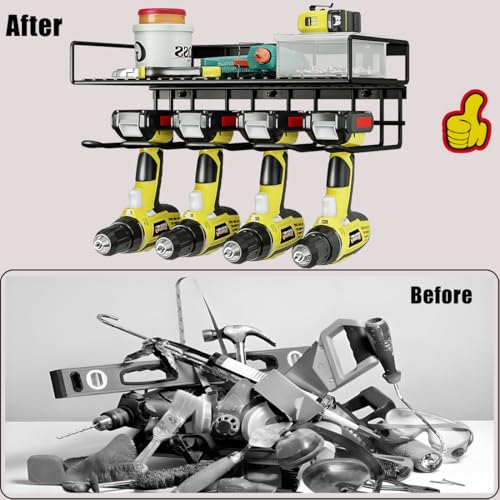Power Tool Organizer Heavy Duty Wall Mount Drill Tools Holder - Image 7