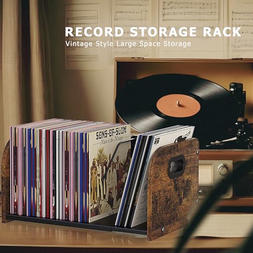 RUILALIFE Vinyl Record Storage Holder, Expandable Record - Image 7