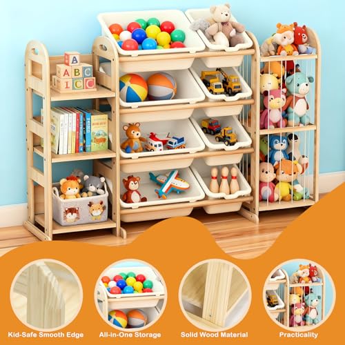 Wooden Toy Storage Organizer, Toy Organizers & Storage - Image 7