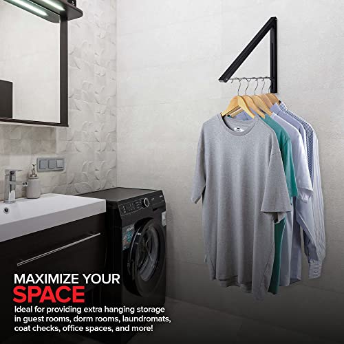 Stock Your Home Single Foldable Clothing Rack | Laundry & Clothing - Image 7
