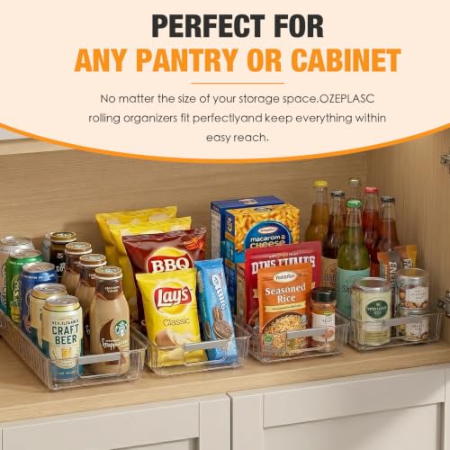 2 Pack Profile Fridge Organizer Bins with Wheels, 2. | All Products - Image 7