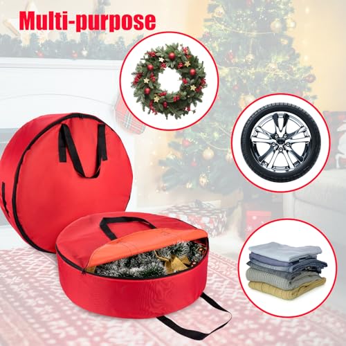 Christmas Round Wreath Storage Bag 30-Inch, 600D Oxford - Image 8