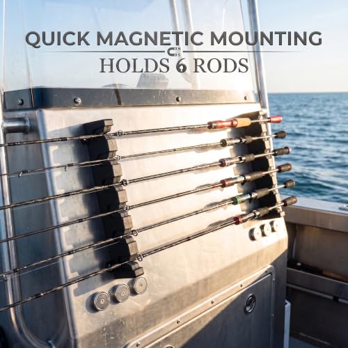 Upgraded 4 Strong Magnetic Fishing Rod Holder for Car | Garage Storage - Image 8