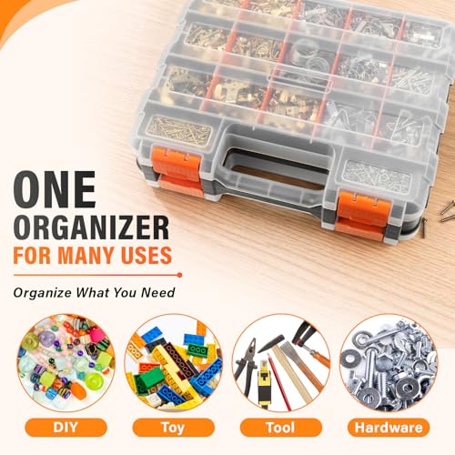 DIYSELF Screw Organizer, Double-Sided 34-Compartment - Image 7