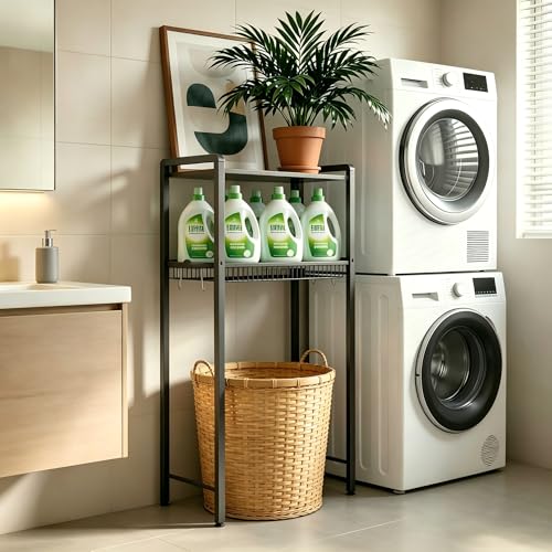Over-The-Toilet Storage Cabinet, 2-Tier Bathroom Organizer - Image 6