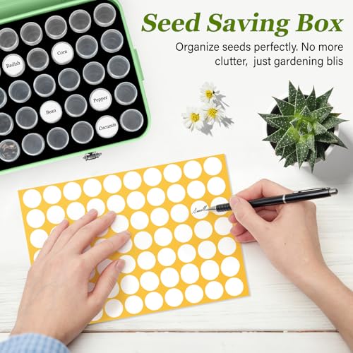 Seed Storage Box Organizer - Metal Garden Seed Storage - Image 7