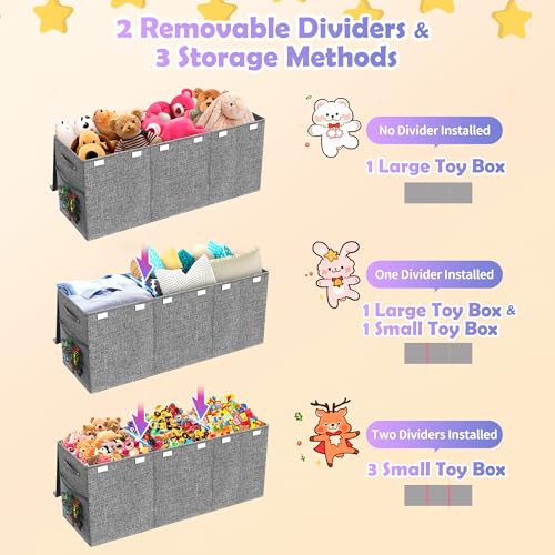 Extra Large Toy Box with Lids, Large Storage Chest Organizer - Image 8