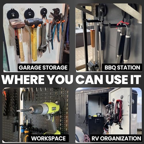 Heavy Duty Magnetic Hooks,Strong Large Magnet Hooks | Garage Storage - Image 8