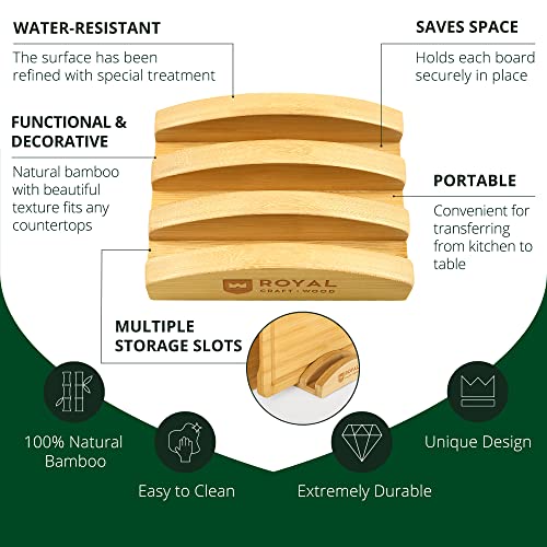ROYAL CRAFT WOOD Cutting Board Stand for Cutting Board Sets - Image 7