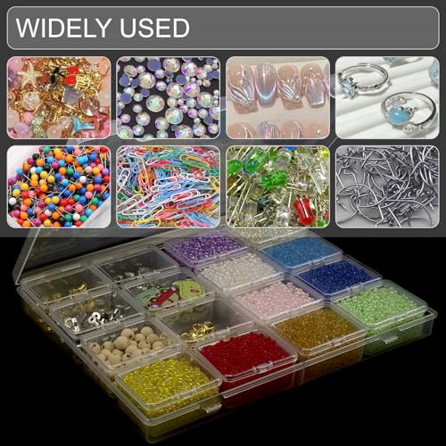 ZIIYAN Bead Storage Containers - 64 Clear Plastic Bead - Image 6