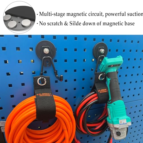Uni-Mag Heavy Duty Magnetic Garage Hooks,4 Pack Strong - Image 7