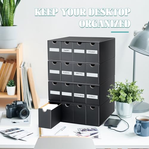 Cholemy Trading Card Storage Box Card Organizer, 4 Row - Image 7