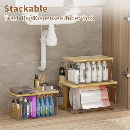 spospo Trash Bag Holder 3-in-1 Under Sink Organizer - Image 7