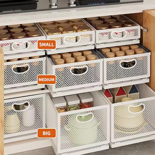 Sliding Cabinet Basket Organizer Drawer Self Adhesive - Image 7