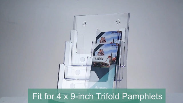 Argvey 3-Tier Brochure Holder 8.5 x 11, Desktop Literature & File - Image 8