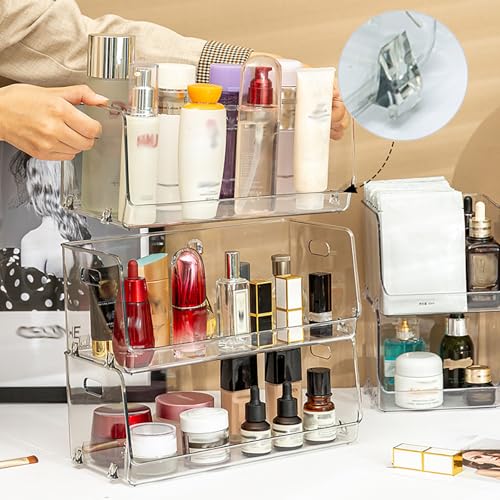 Nicunom 2 Pack Stackable Plastic Storage Bins Open Front, Clear - Image 8