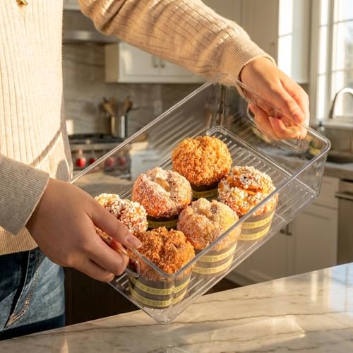 Clear Storage Bins 8 Packs for Refrigerator, 4 | Home Organization - Image 7