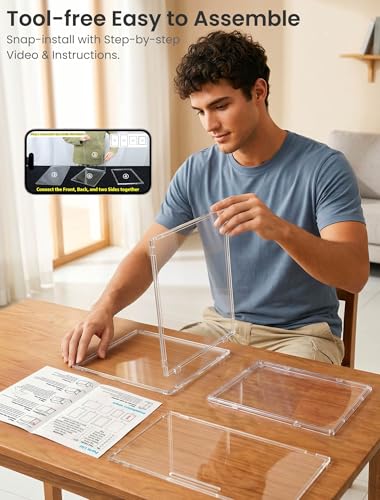 Hat Organizer for Baseball Caps: 2 Pack Clear Stackable - Image 7