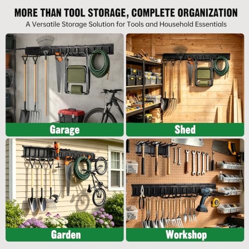 99" Garage Tool Organizer Wall Mount with 16 Hooks, for Garage - Image 8