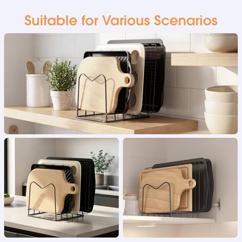 ORDORA Cutting Board Organizer Holder, Baking Sheet Rack - Image 7
