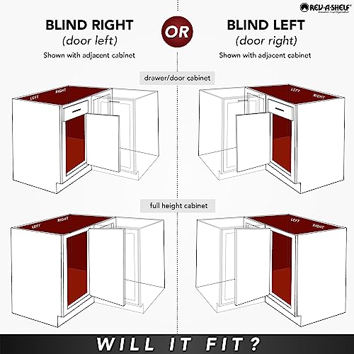 Rev-A-Shelf 33" Two-Shelf Half-Moon Organizer for Blind - Image 7