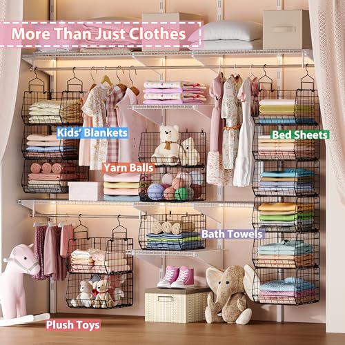 6-Tier Extended Depth Hanging Closet Organizers and Storage for - Image 8