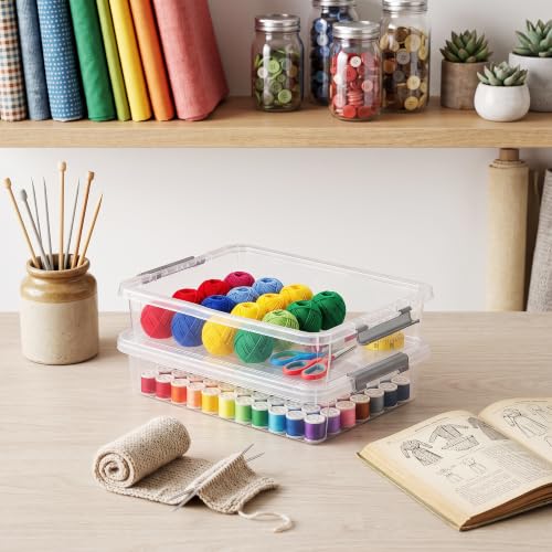 Citylife 5.3Qt 4Packs Clear Craft Organizers and Storage - Image 8