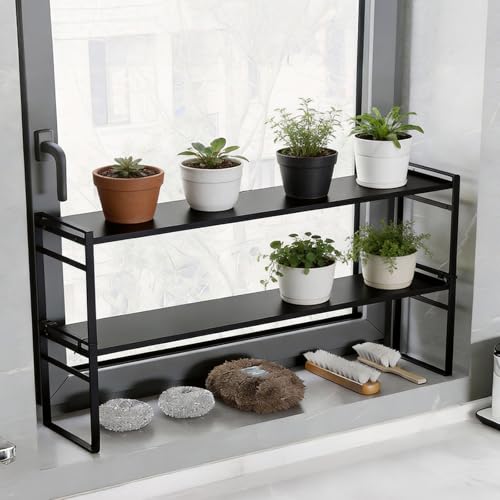 Over The Sink Shelf,Expandable Window Sill Shelf for Plants - Image 8