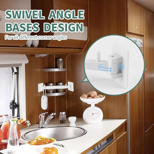 RV Shower Corner Storage Bar Kit - Adjustable Rod, W | All Products - Image 8