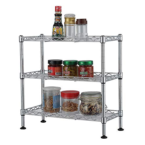 3-Tier Cabinet Organizer,Compact Mini Desktop Metal Steel Wire - Image 7