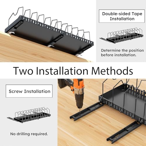 Pull-out Pots and Pans Organizer Under Cabinet - 1 Pack - Image 8