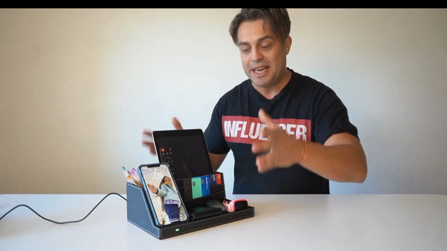 Fast Wireless Charging Station with Desk Organizer for iPhone - Image 8