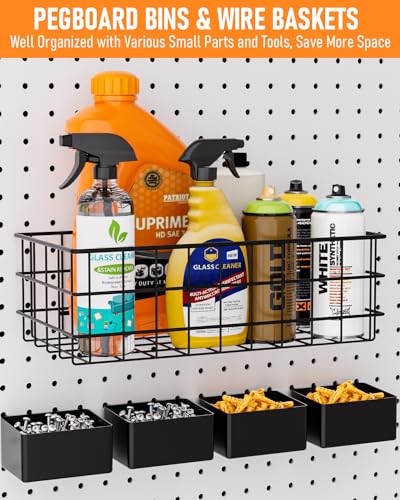 INCLY 238PCS Pegboard Accessories Organizer Kit, Peg Board - Image 7