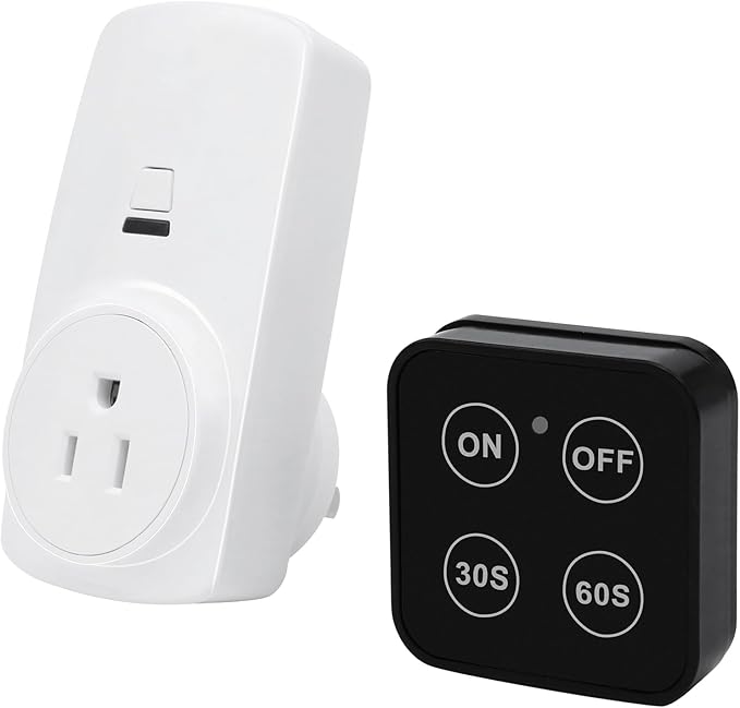 Garbage Disposal Wireless Switch Kit with 30s 60s Portable Timer Remote