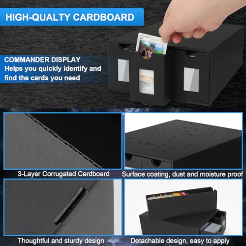 Trading Card Storage Box, 15000+ Cards Deck Box for MTG Commander - Image 7