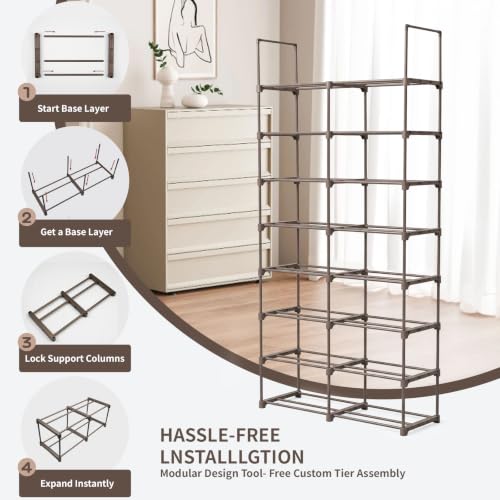 8-Tier 2-Column Modular 3D Printer Filament Storage Rack - Image 8