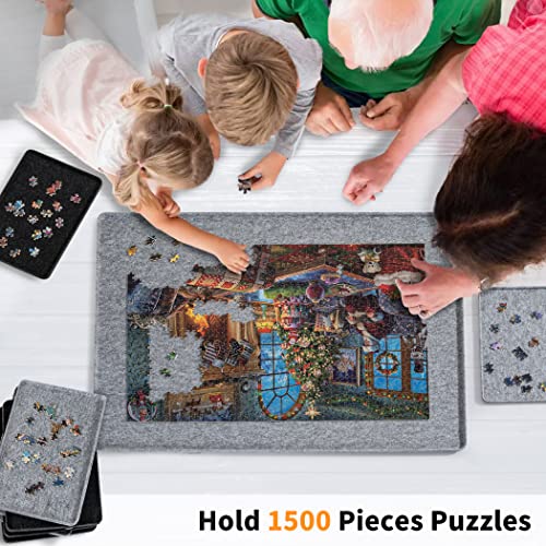 Lavievert 1500 Piece Puzzle Board with 8 Sorting Trays & Cover - Image 8