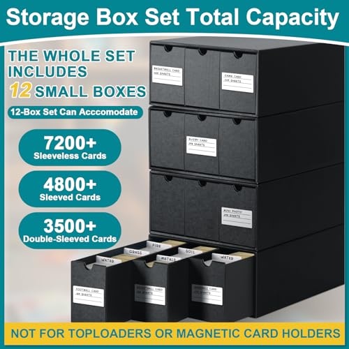 Trading Card Storage Box, Card Boxes with 60 Divider - Image 7