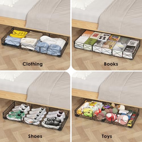 NADAMOO Low Profile Under Bed Storage with Wheels, 5.4" - Image 7