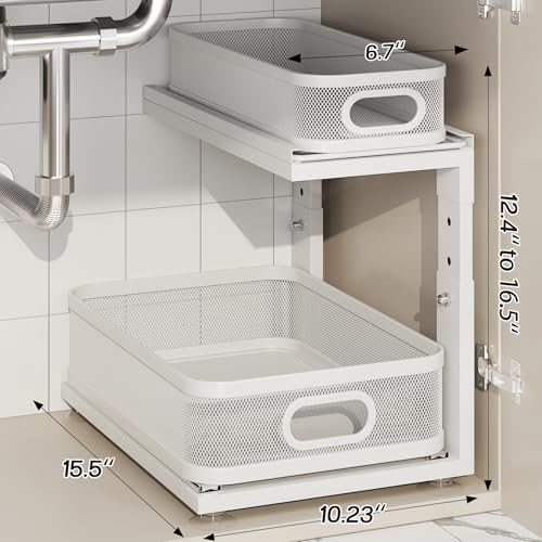 2 Pack Under Sink Organizer With Next-Gen Ball-Beari | Under Sink Stor - Image 3