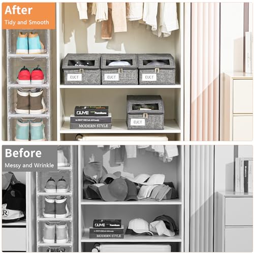 4 Pack Stackable Hat Organizer for Baseball Caps | Home Organization - Image 7
