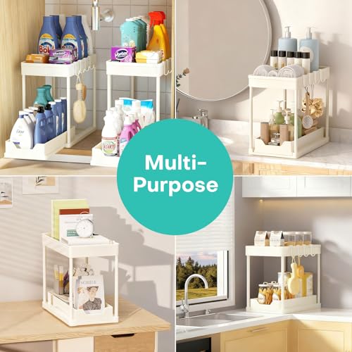 Under Sink Organizers and Storage 2 Pack, Pull-Out Sliding - Image 8