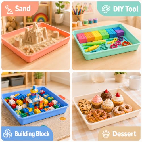 Defresit 12 Pcs Letter Size Flat Storage Paper Trays - Image 8