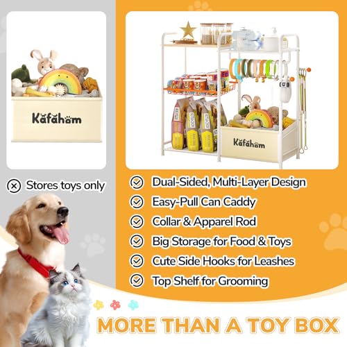 Dog Toy Bin, Multi-Functional Dog Toy Basket with Collar - Image 8