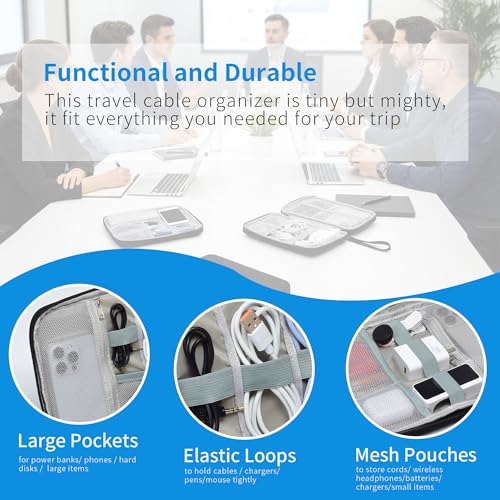 Travel Cable Organizer Pouch Electronic Accessories Carry Case - Image 7